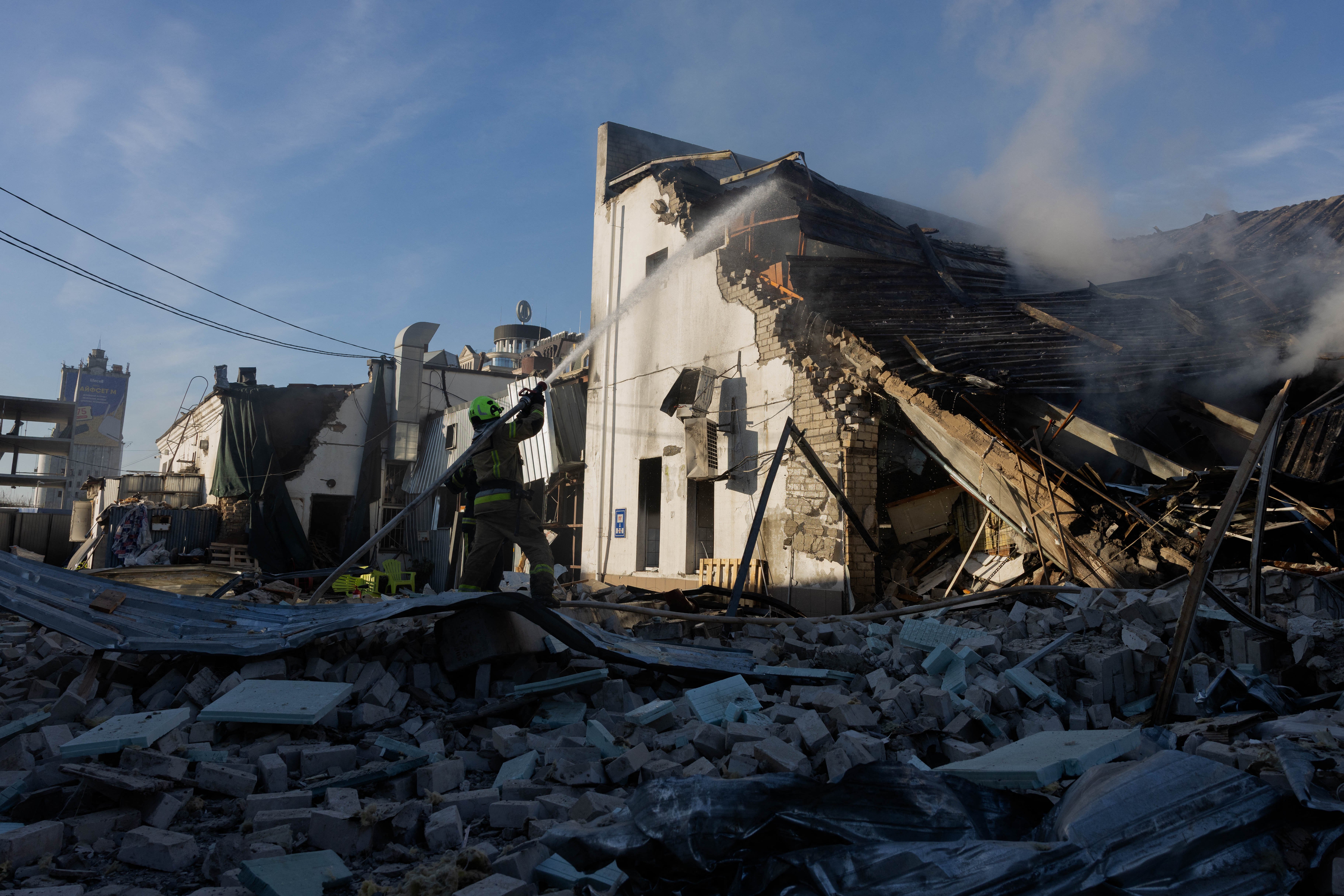 Damage from Russian drone and missile strike on Ukraine June 2 2026