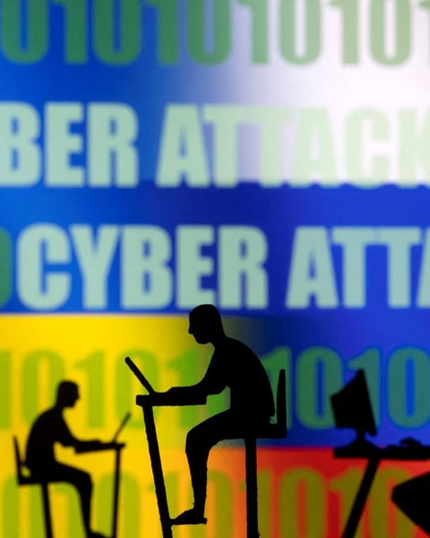 Russian hackers cyber attack NATO firewall breach visualization 2026