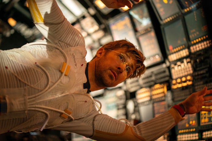 Ryan Gosling as Ryland Grace in Project Hail Mary, the 2026 sci-fi epic heading to MGM+ on June 18 after a $678 million global box office run