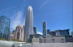 Salesforce Tower in San Francisco, headquarters of the company whose latest layoffs reach its Agentforce AI teams