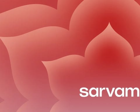 Sarvam AI logo and Indian flag context as the Bengaluru startup becomes a unicorn with HCLTech leading its Series B