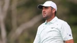 Scottie Scheffler reacts during the Memorial Tournament 2026 at Muirfield Village Golf Club