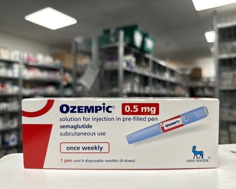 A semaglutide injection pen, the molecule that Novo Nordisk now also sells as the Wegovy pill competing for Medicare coverage