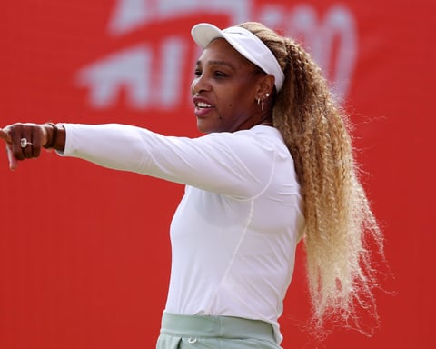 Serena Williams playing doubles at Queen's Club Championships 2026