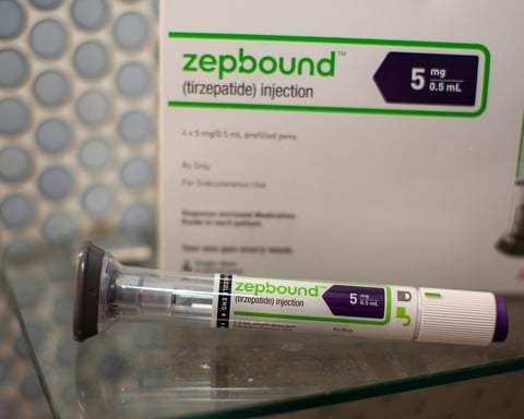 Boxes of Zepbound, the Eli Lilly drug Shaquille O'Neal is promoting for obstructive sleep apnea