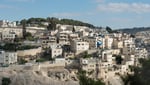 The Silwan neighborhood of occupied East Jerusalem, where rights groups say 1,800 Palestinians face expulsion
