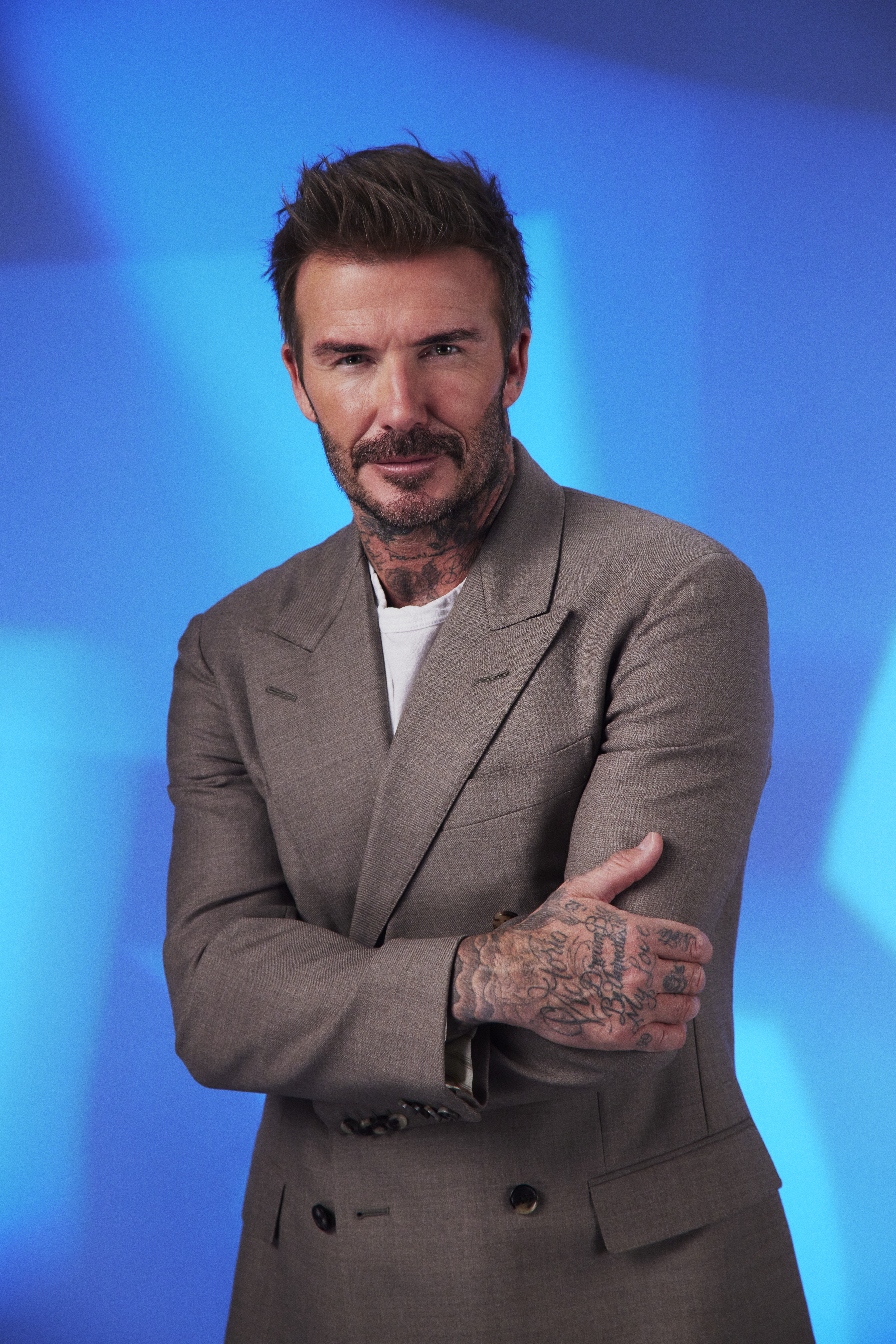 Sir David Beckham smiles at his Hollywood Walk of Fame star ceremony on June 12, 2026