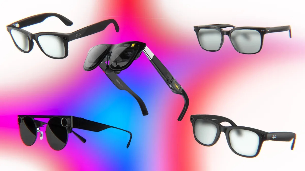 Snap Specs Smart Glasses Design Close-up view of Snap Specs augmented reality smart glasses