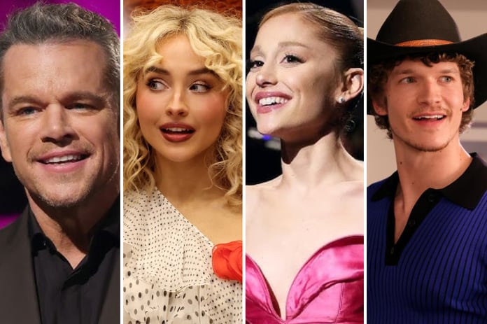Saturday Night Live Season 51 Emmy submissions graphic featuring the hosts submitted and snubbed by NBC for the 2026 Emmy guest acting categories
