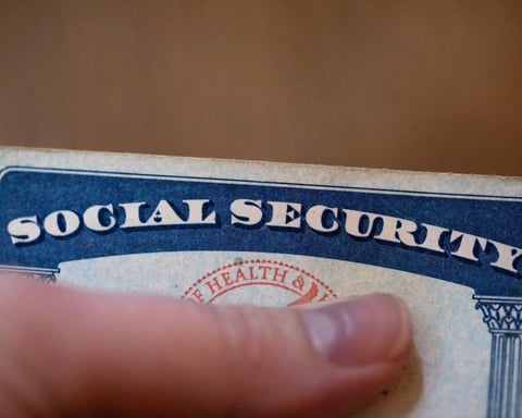 A United States Social Security card, representing retirement benefits