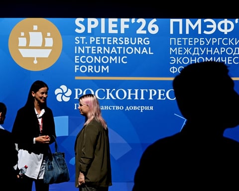 Attendees at the 29th St. Petersburg International Economic Forum, June 2026