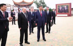 Russian President Vladimir Putin and Chinese Vice President Han Zheng at a joint event ahead of SPIEF 2026
