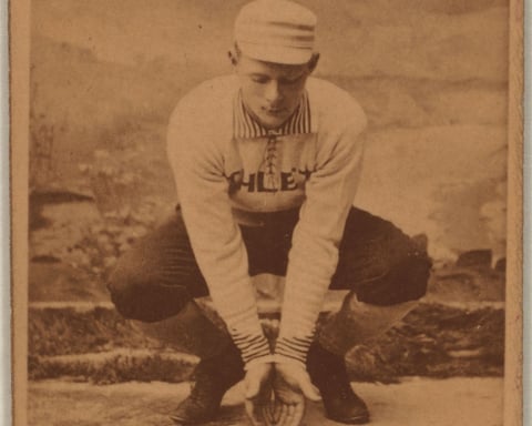 A vintage sports baseball card representing the sports card collecting industry at the center of the Whatnot gambling lawsuit in California