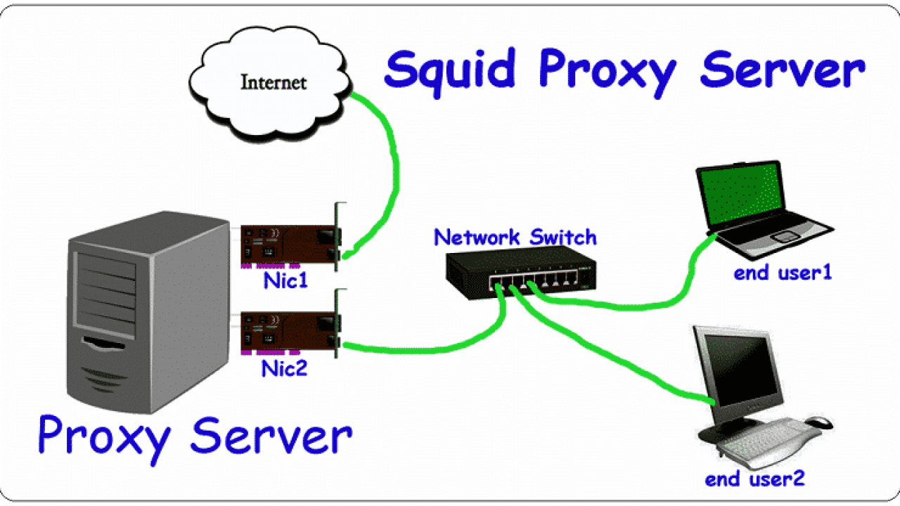 Squid Proxy architecture used in enterprise and internet infrastructure networks