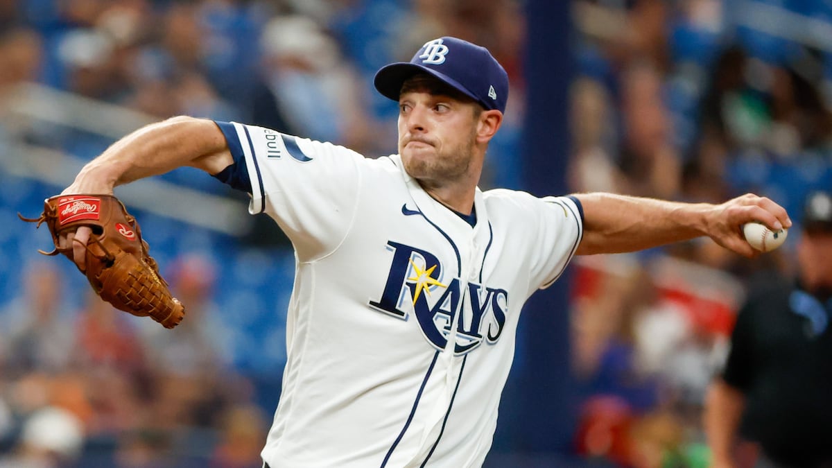 Steven Matz on the mound for the Tampa Bay Rays as his fastball velocity declined