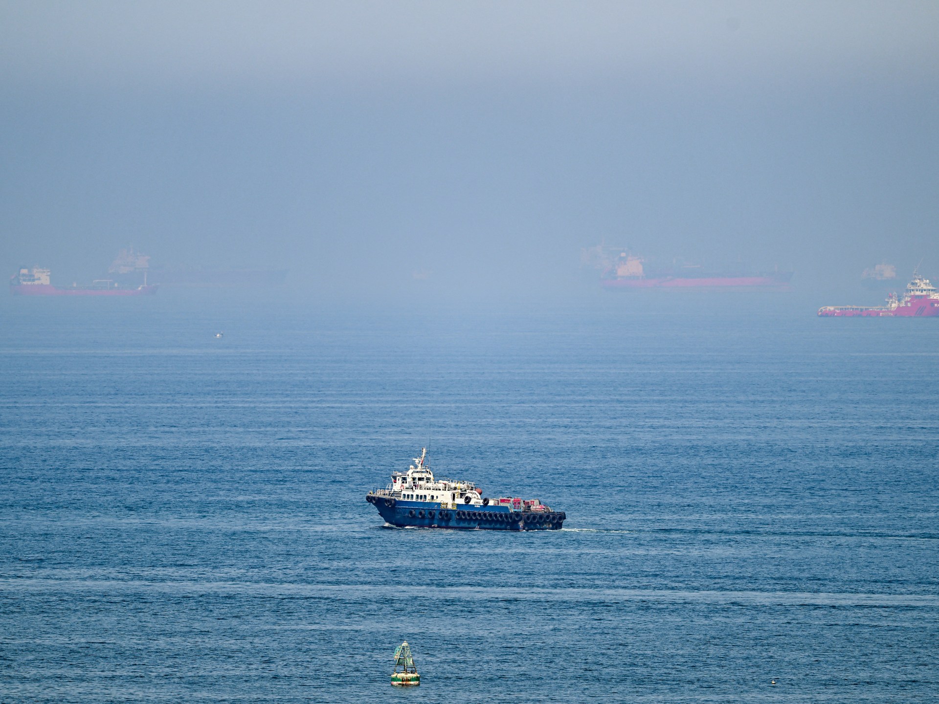 The Strait of Hormuz, the world's most important oil shipping chokepoint, where Iran asserts transit control