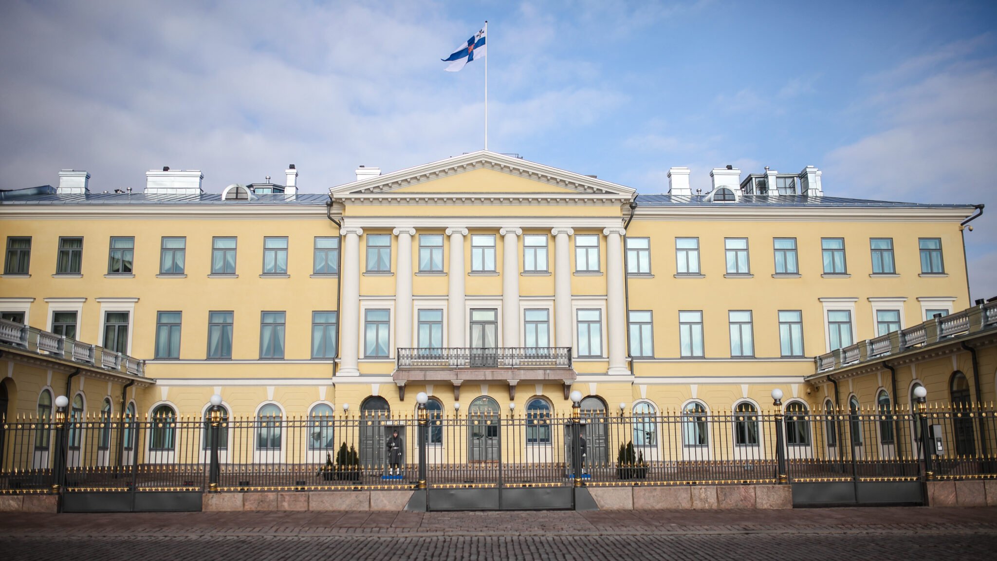 Finnish Presidential Palace Helsinki, seat of President Alexander Stubb who dismissed Baltic attack fears