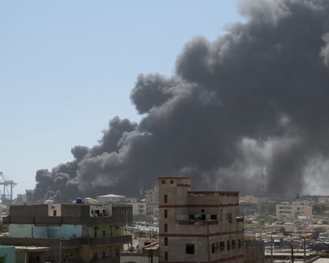 Smoke rises from Port Sudan fuel depot after RSF drone strike amid Sudan's proxy war