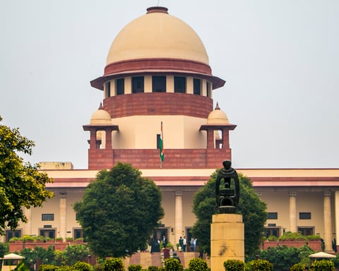 The central wing of the Supreme Court of India in New Delhi