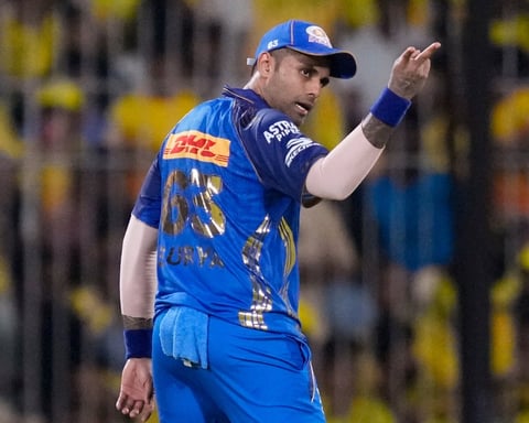 Suryakumar Yadav batting for Mumbai Indians in IPL 2026