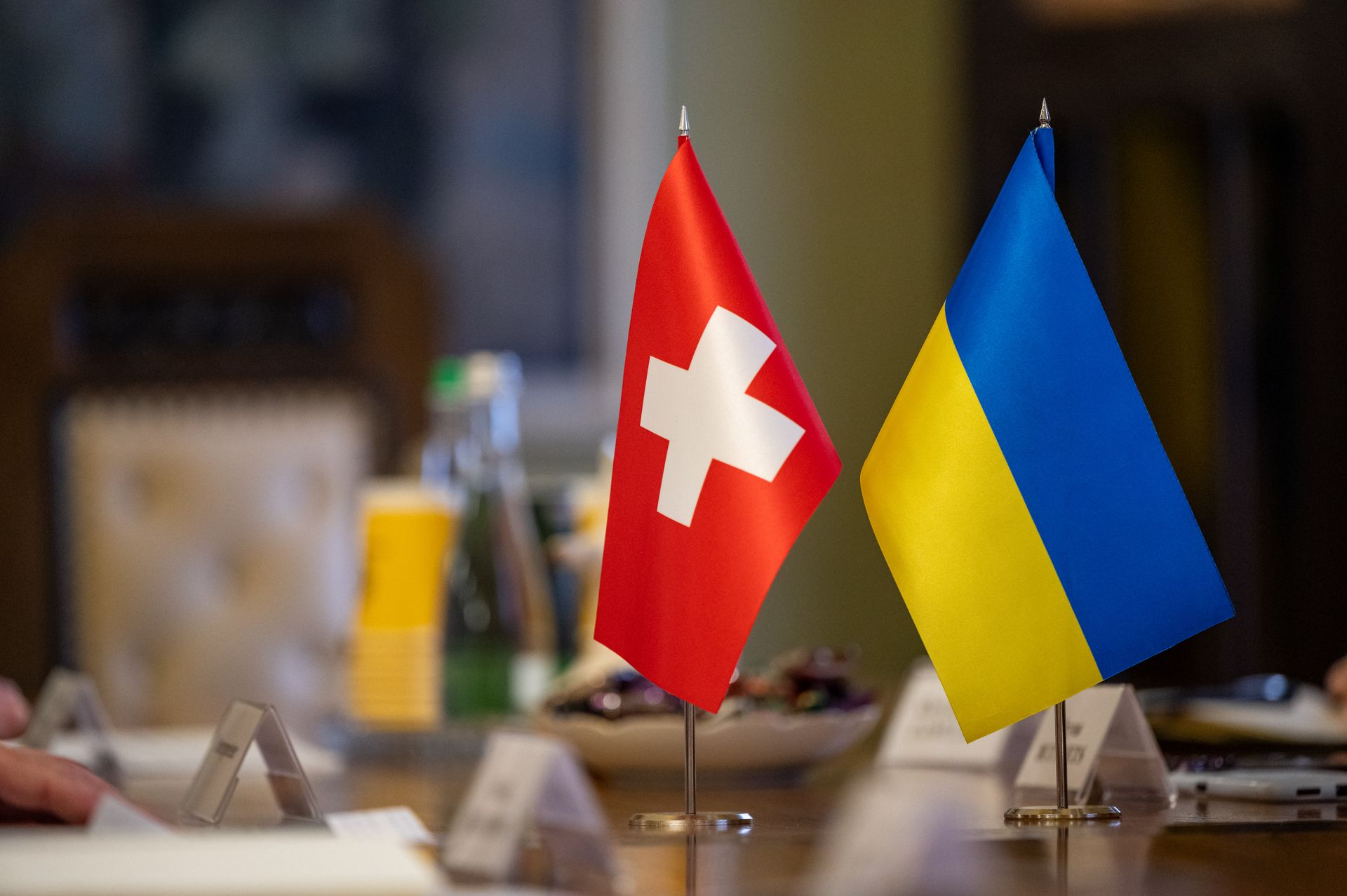 Swiss financial district Zurich as Russia sanctions tighten under EU alignment