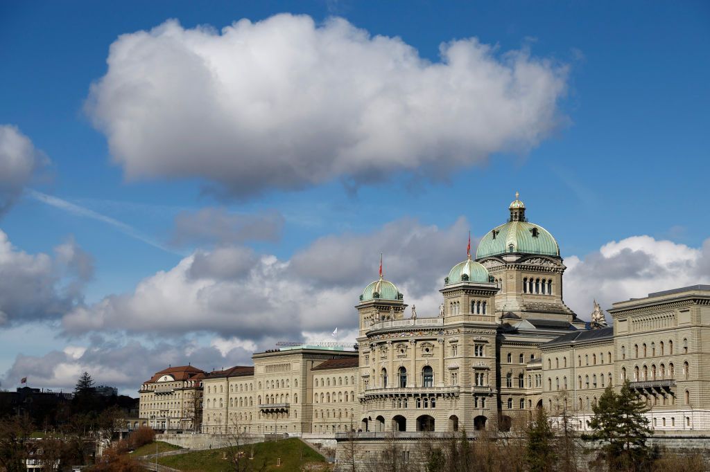 Bern Switzerland capital building as Switzerland aligns with EU Russia sanctions regime