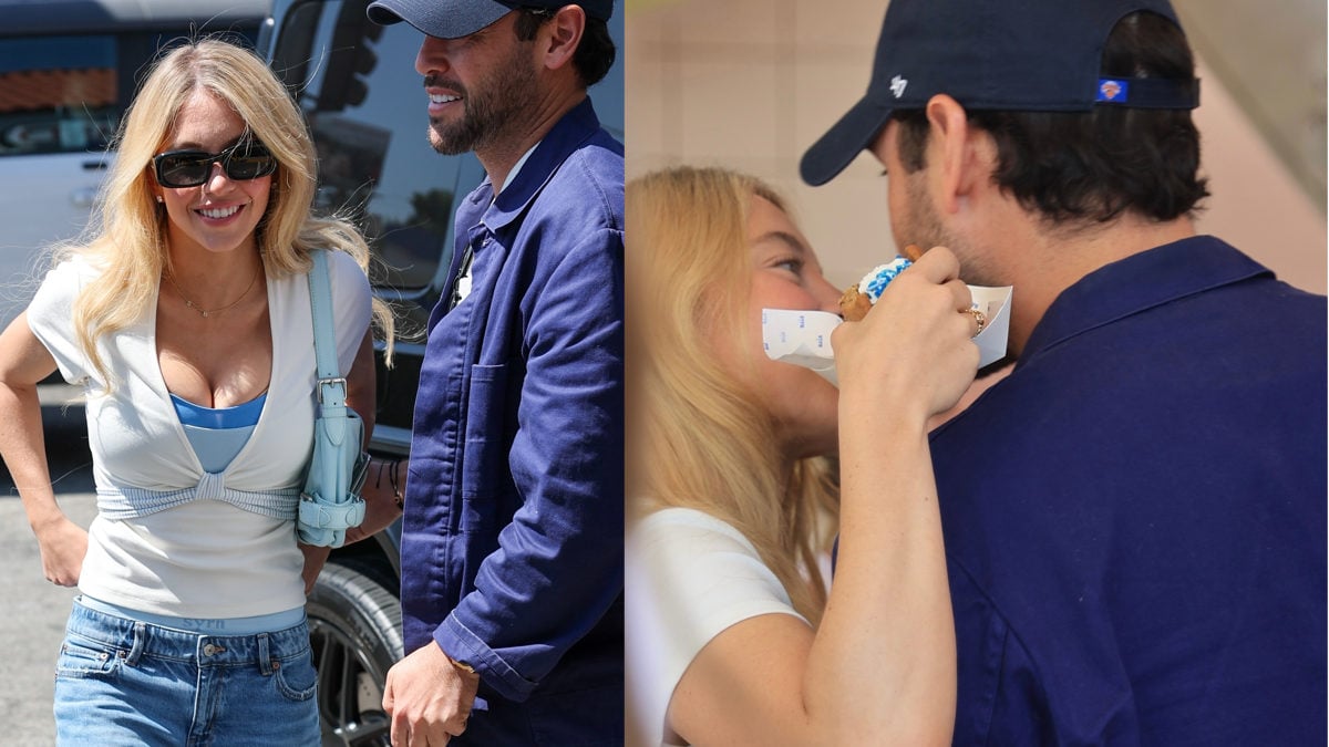 Sydney Sweeney and Scooter Braun share a kiss as a couple in 2026