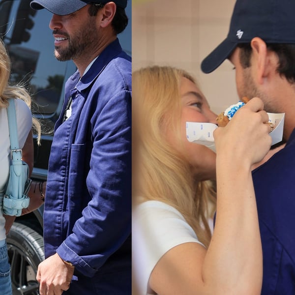 Sydney Sweeney and Scooter Braun share a kiss as a couple in 2026