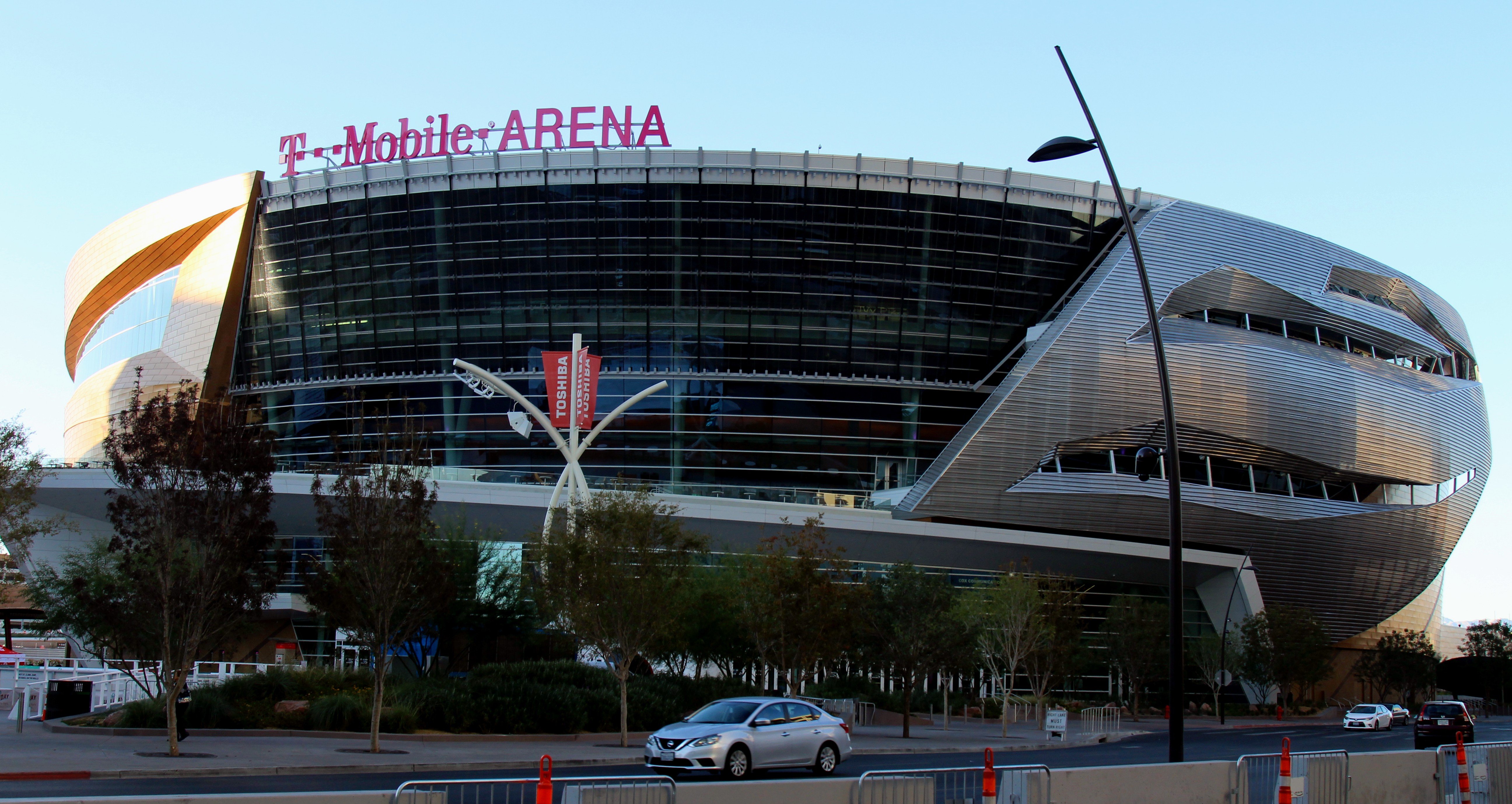 T-Mobile Arena in Las Vegas, where the Hurricanes beat the Golden Knights 5-3 to even the Stanley Cup Final