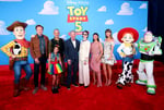 Taylor Swift performs at the Toy Story 5 world premiere at the Dolby Theatre in Hollywood