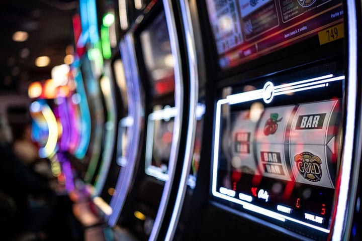Slot machines at a casino, Israel gambling boss Tony Bargig killed in Prague