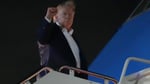 US President Donald Trump boards Air Force One ahead of the G7 summit in Evian-les-Bains France June 15 2026