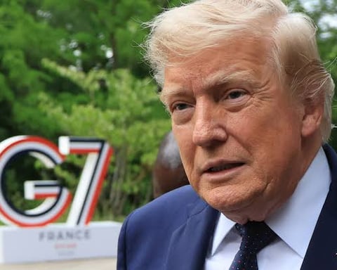 Donald Trump attends the G7 summit in France as Ukraine and Russia relations dominate discussions