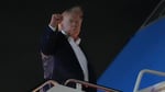 US President Donald Trump at the G7 summit in Evian-les-Bains France June 15 2026 ahead of the Iran MOU signing ceremony