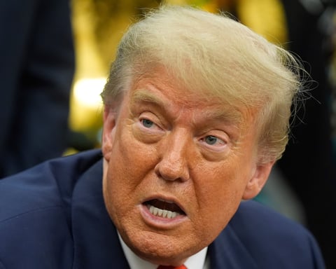 President Donald Trump in the Oval Office
