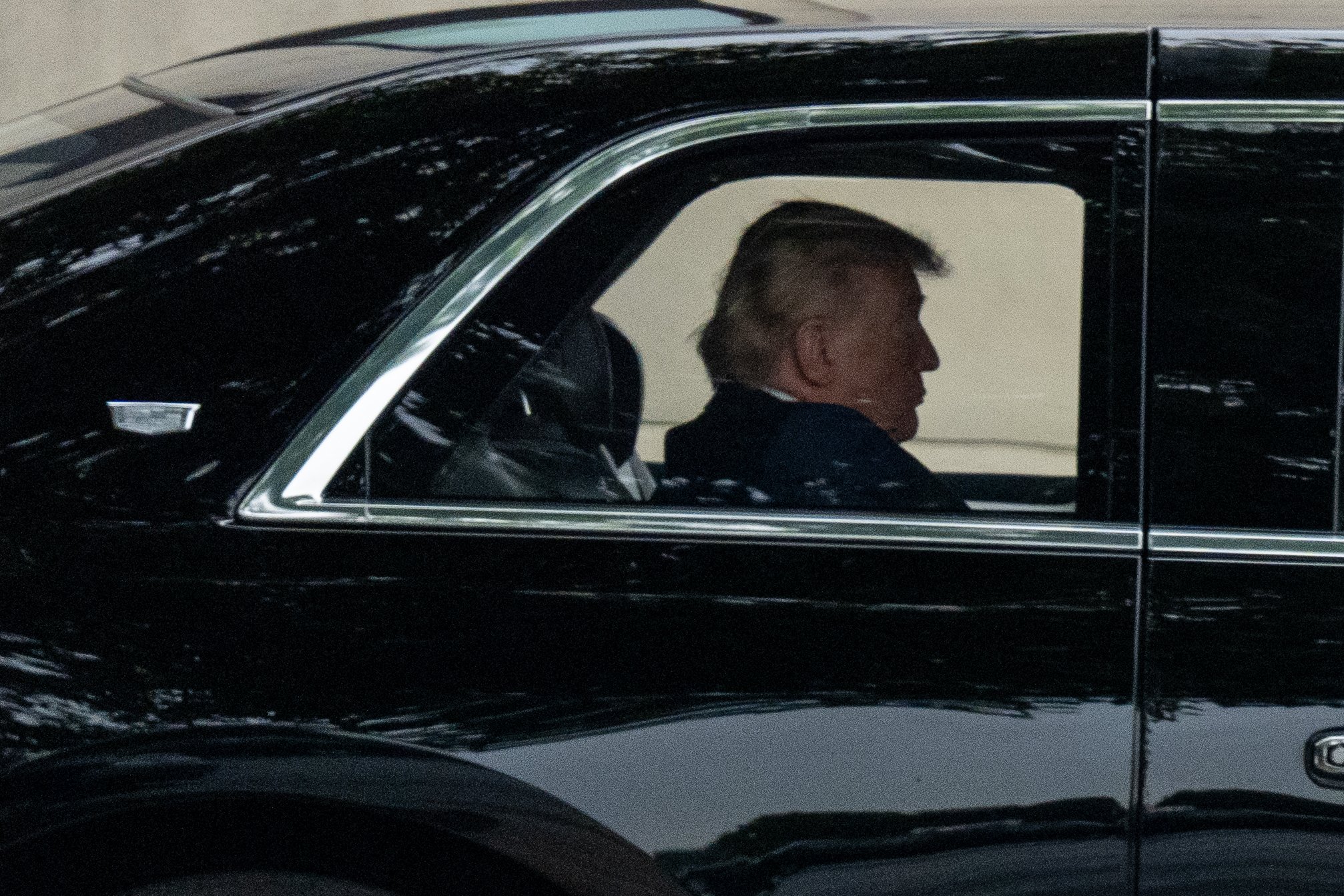 President Donald Trump departs Walter Reed National Military Medical Center on May 26 2026