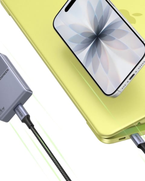 UGREEN Nexode Air 45W Charger Slim and 65W GaN charger showcased with ultra-thin portable design