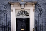 The exterior of 10 Downing Street, the British prime minister's residence, in London