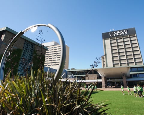 The library lawn at the University of New South Wales in Sydney, the university approved to open a Bengaluru campus in August 2026