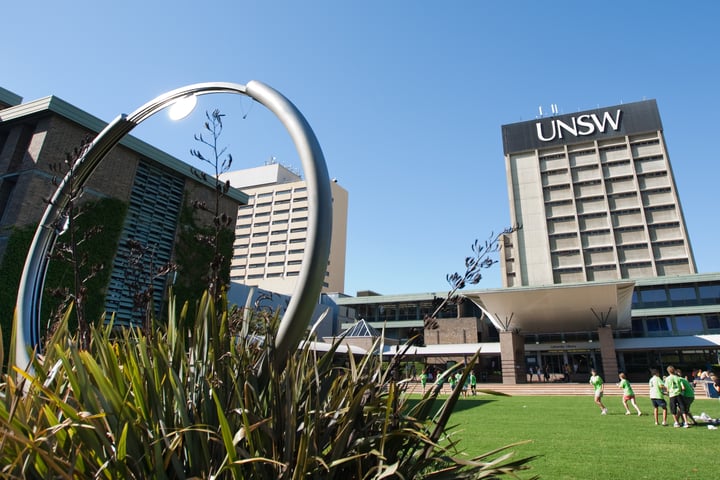 The library lawn at the University of New South Wales in Sydney, the university approved to open a Bengaluru campus in August 2026