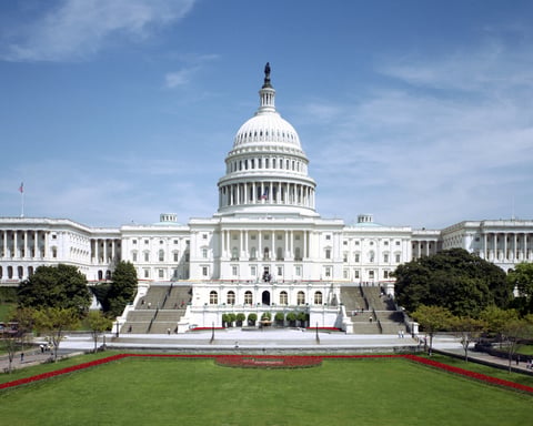 The west front of the US Capitol, where a resolution to expunge Trump's two impeachments is being prepared