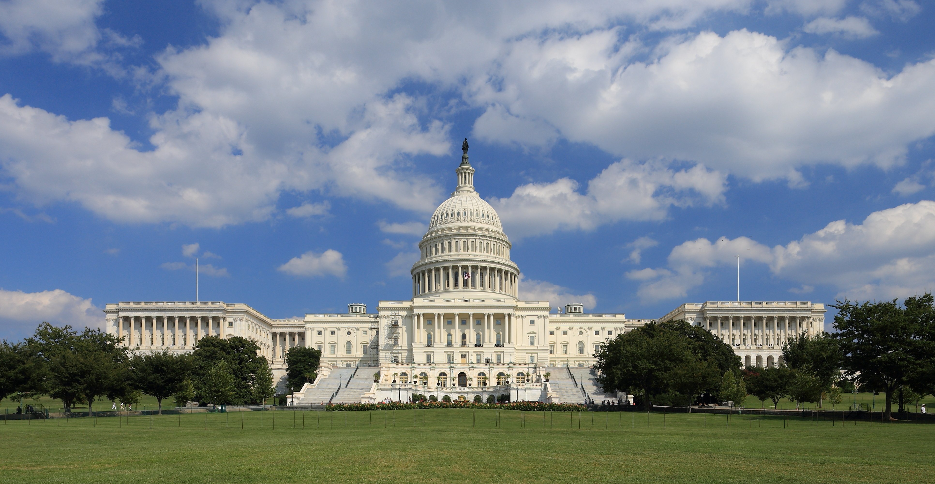 The west side of the US Capitol building in Washington DC