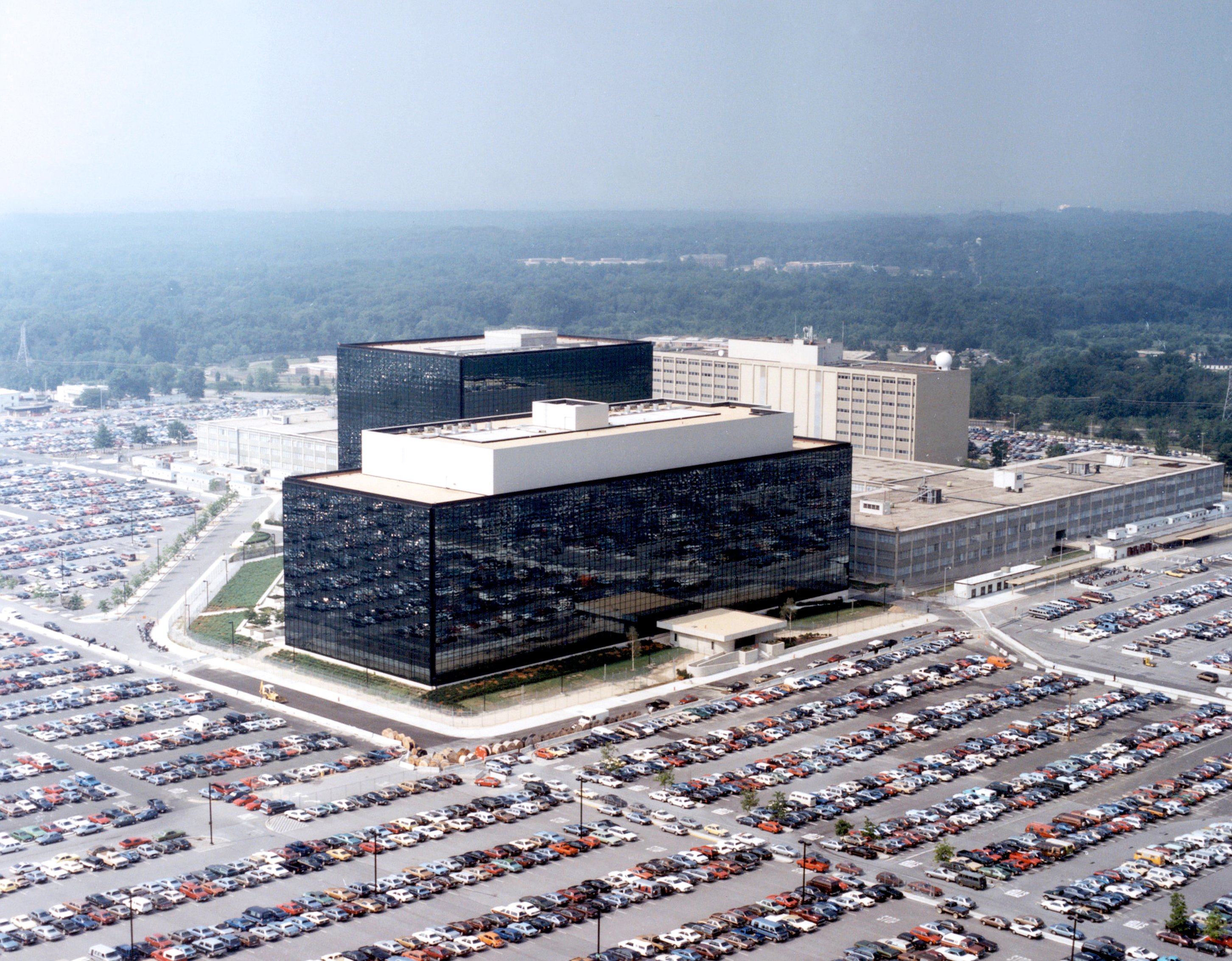 The US National Security Agency headquarters at Fort Meade, Maryland, relevant to cybersecurity oversight of GPT-5.6 Sol launch