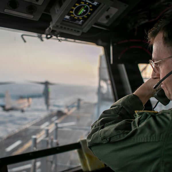 Flight operations aboard USS Tripoli during US Navy operations in the Gulf, where strikes on tankers have killed three Indian sailors