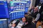 NYSE traders as US stocks post biggest daily gain since April on Trump-Iran peace framework