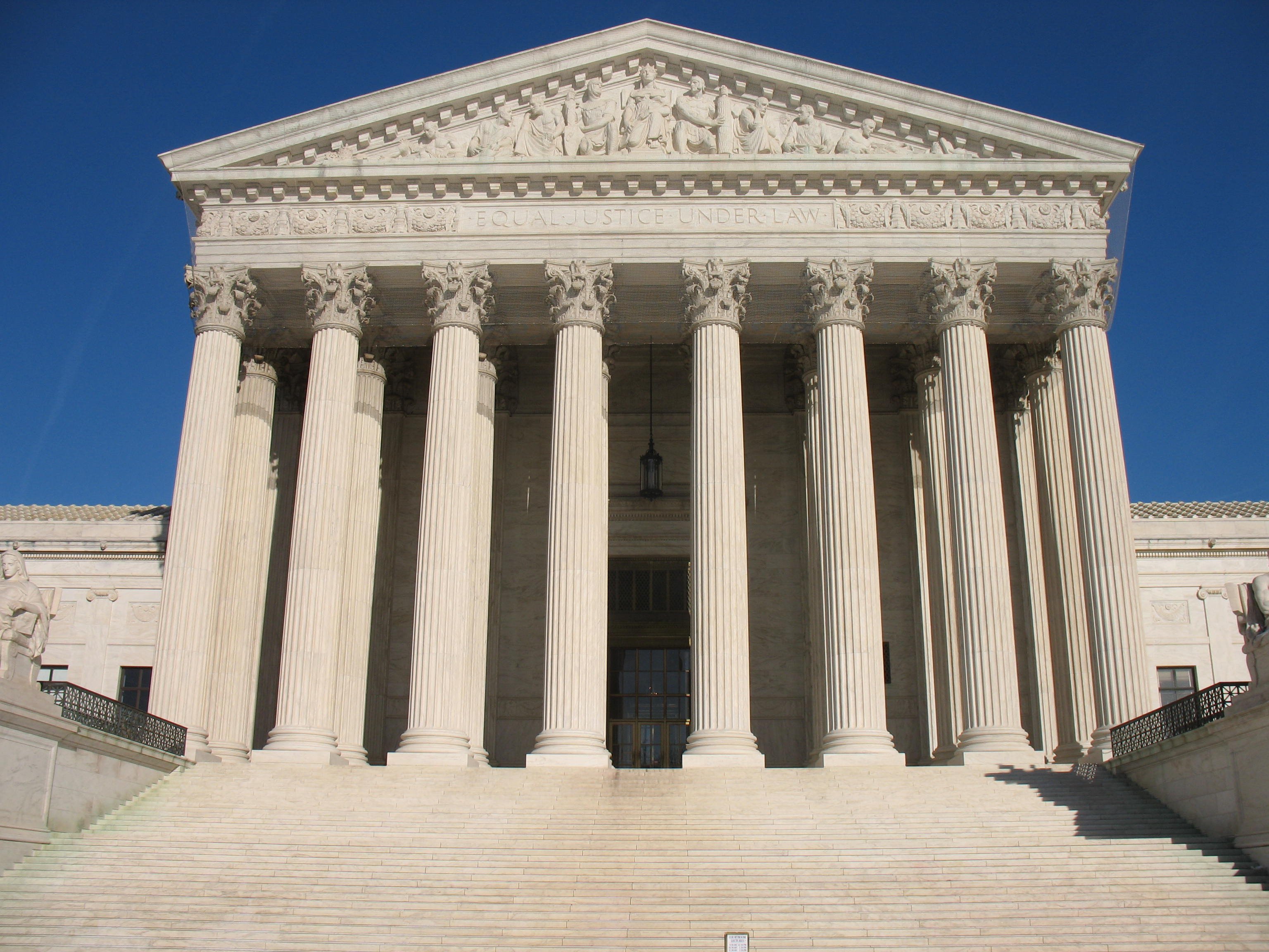 The United States Supreme Court building in Washington DC