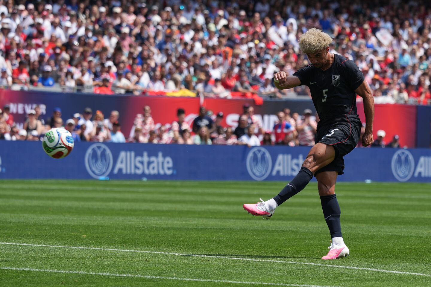 Mauricio Pochettino USMNT coaching staff watch Germany friendly Soldier Field 2026