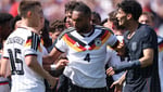 United States men's national team players during their 2-1 loss to Germany at Soldier Field in Chicago June 6 2026