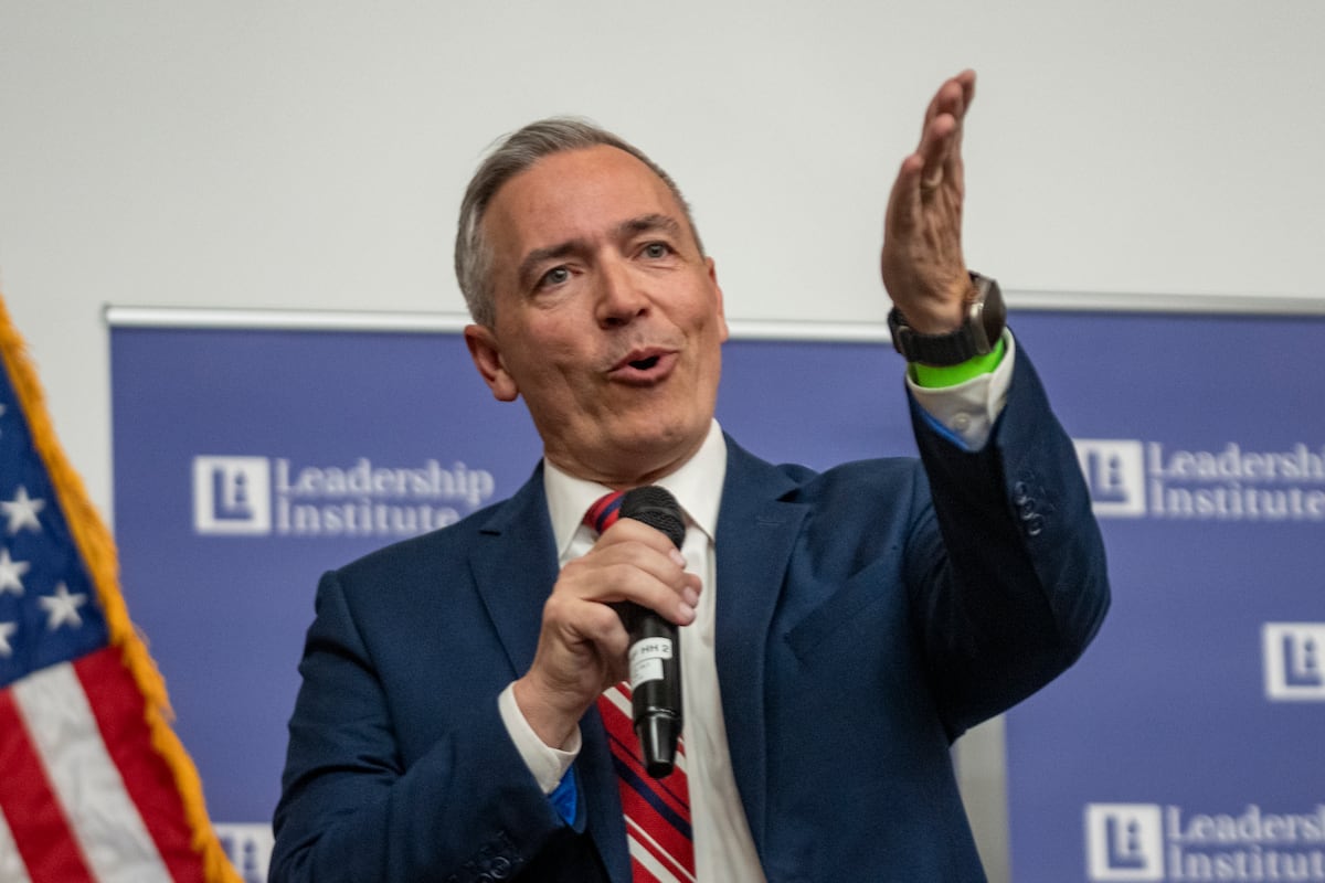 Utah Sen. Dan McCay, R-Riverton, speaks at a learning event at the University of Utah, April 10, 2026