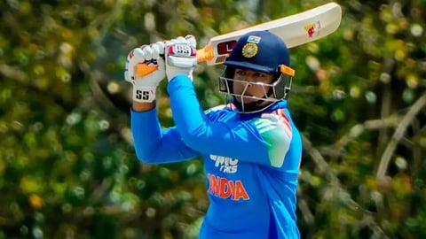 Vaibhav Sooryavanshi reacts during the heated post-match altercation after India A's Super Over defeat to Sri Lanka A in Dambulla
